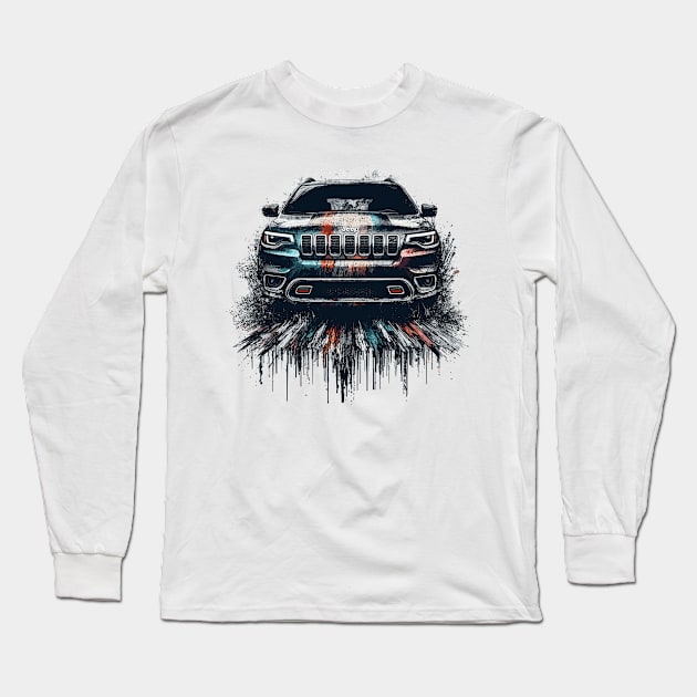 Jeep Cherokee Long Sleeve T-Shirt by Vehicles-Art
